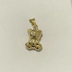 14K solid gold bear charm!